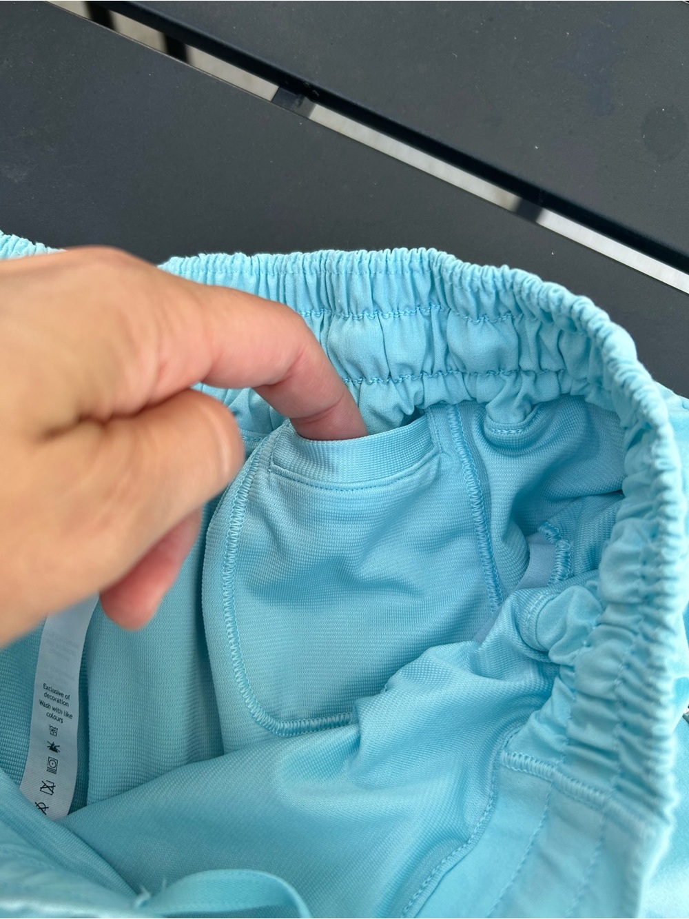 lululemon athletica Light Blue Athletic Shorts 6Tall - Picture 3 of 6